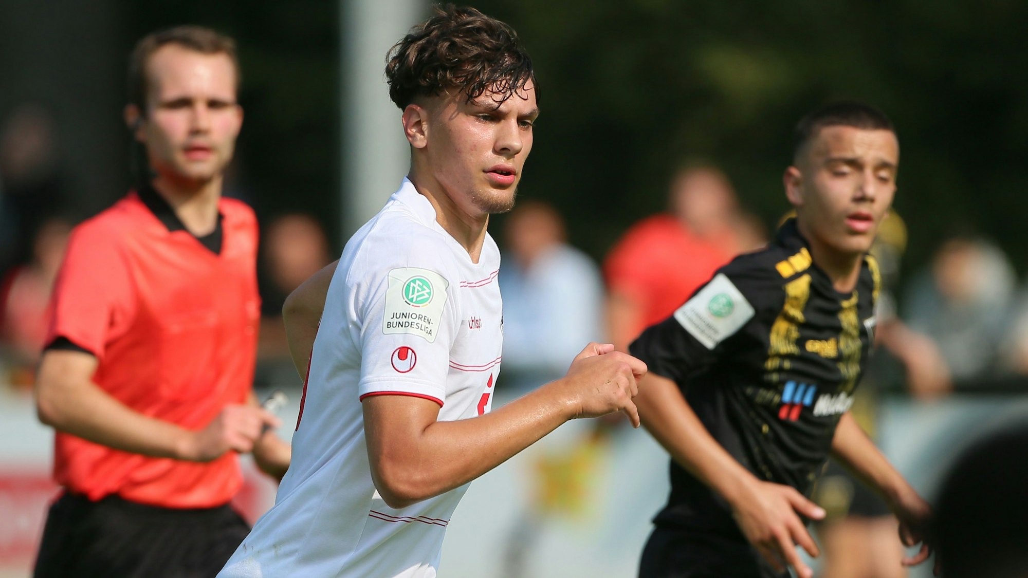 1.FC Köln U17 vs. Alemannia Aachen, B Junioren,
Julian Andreas Pauli (1. FC Köln), 18.09.2021, Bild: Herbert Bucco