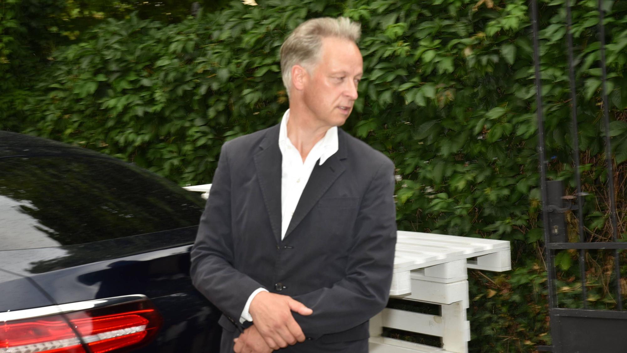 Andreas Slominski bei der Jubiläumsfeier seiner Galerie Thaddaeus Ropac in Salzburg.