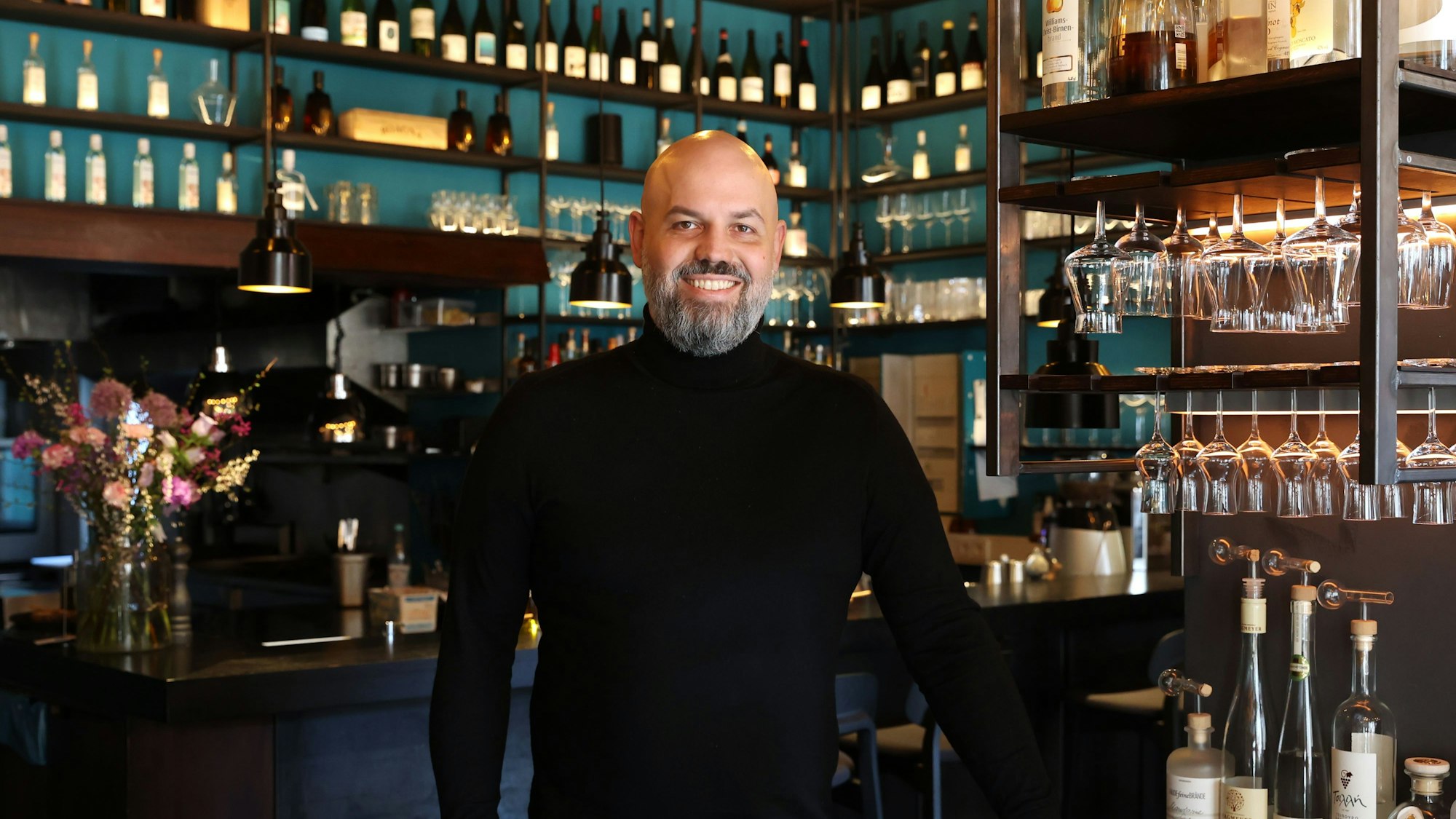 Kosta Tzikas in seinem Restaurant „Phaedra“