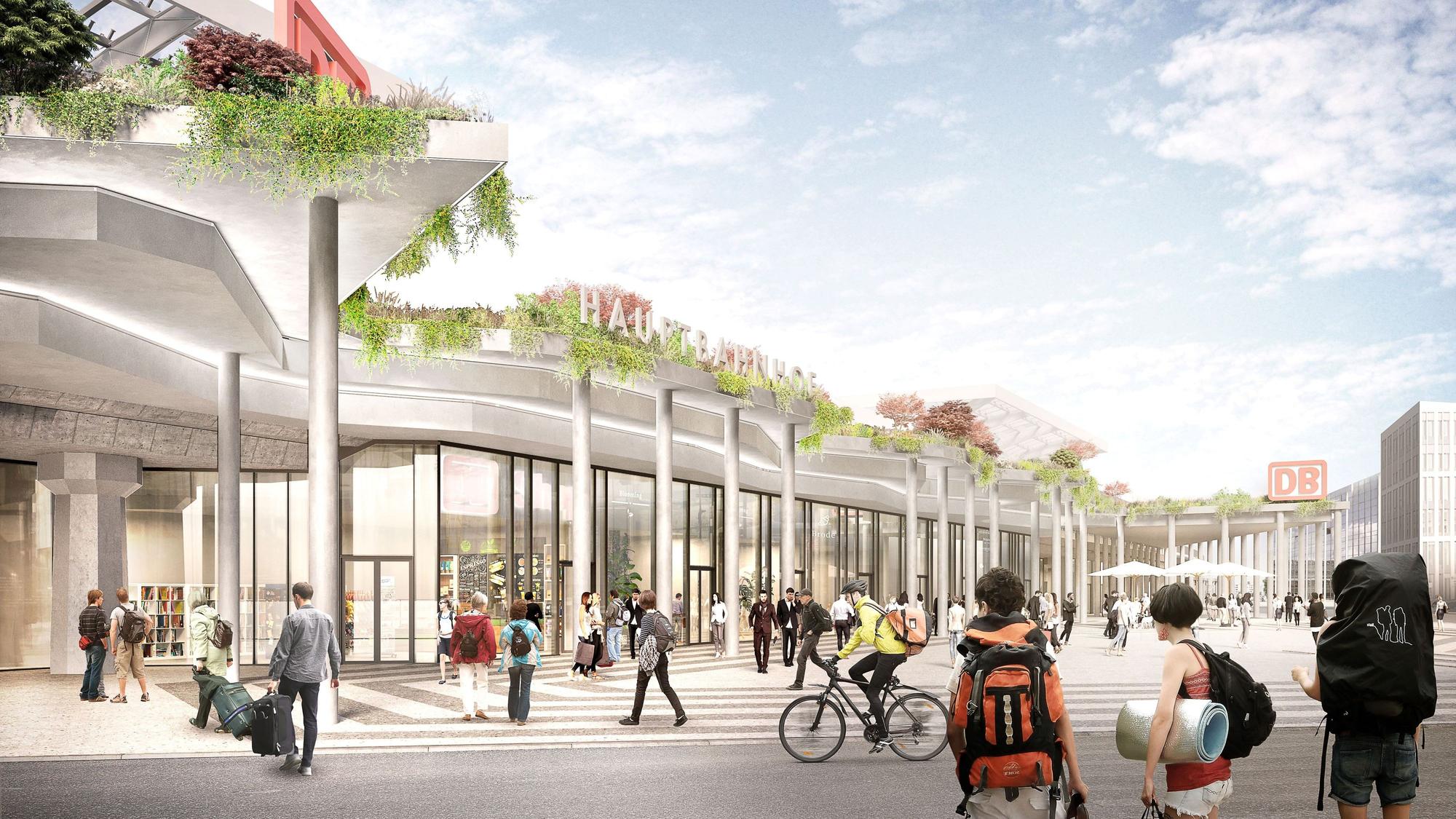 Visualisierung Ausbau Kölner Hauptbahnhof am Breslauer Platz