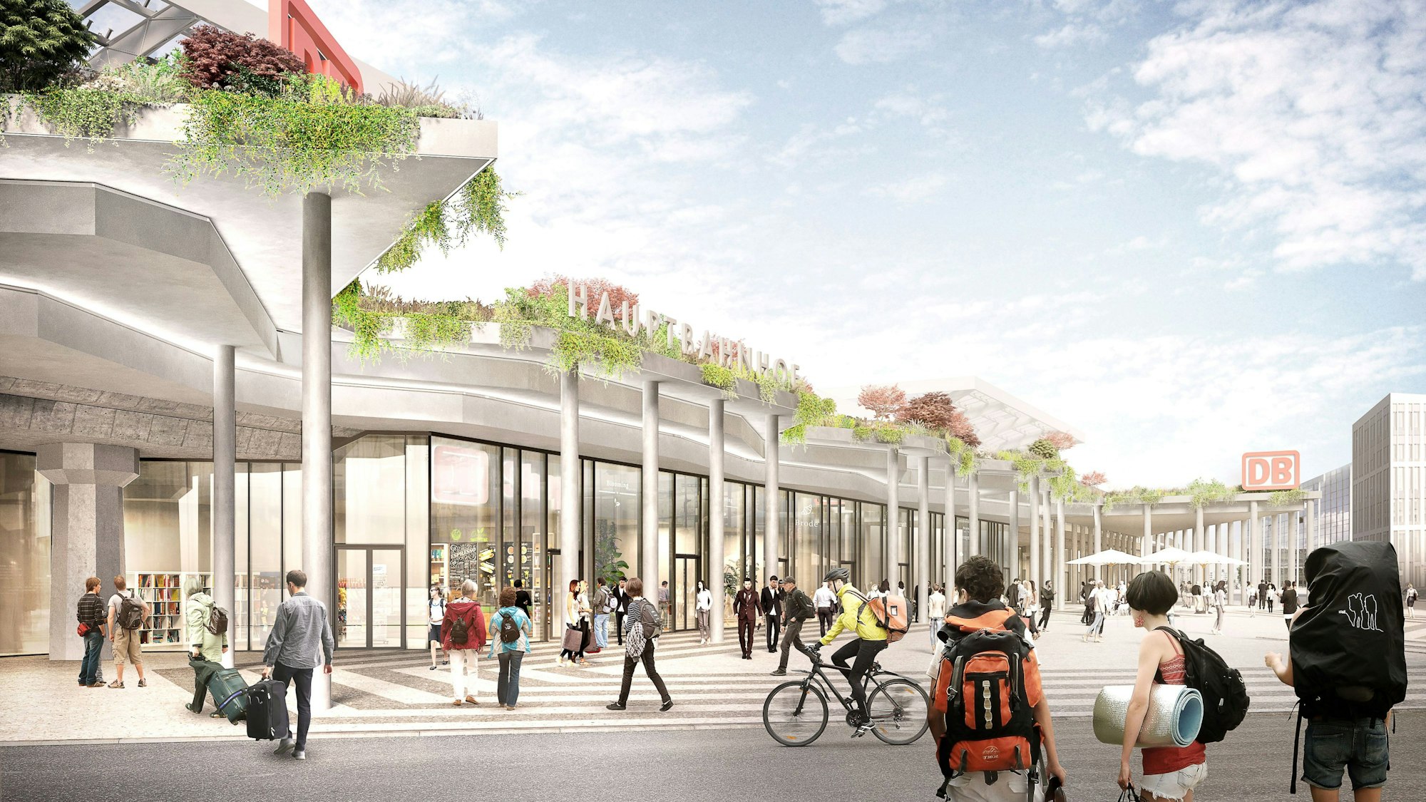 Visualisierung Ausbau Kölner Hauptbahnhof am Breslauer Platz