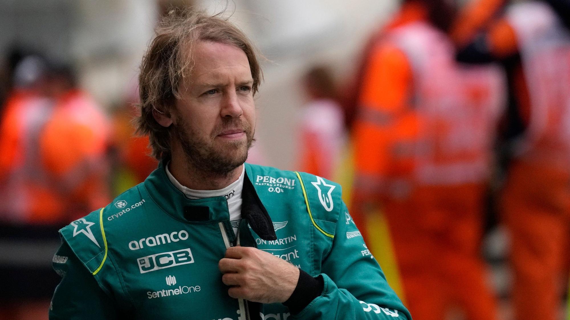 Sebastian Vettel war im Dress von Rennstall Aston Martin.
