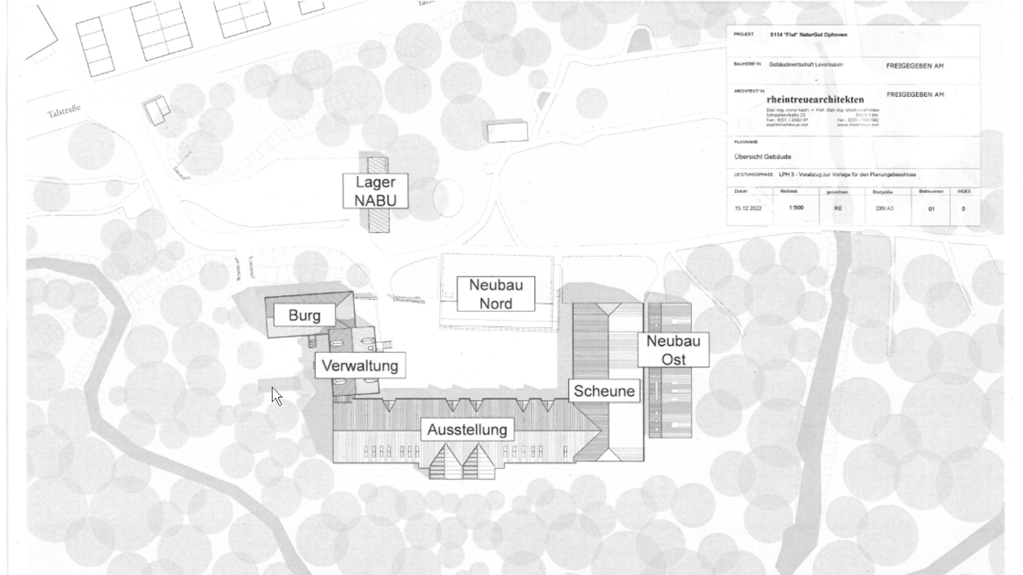 Die Baupläne für das Naturgut Ophoven