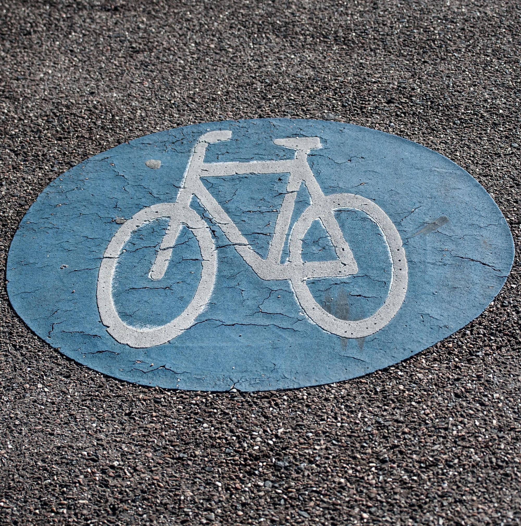 Piktogramm für einen Radweg.