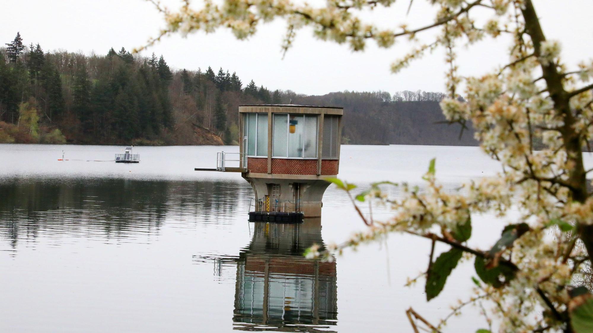 Die Wahnbachtalsperre.