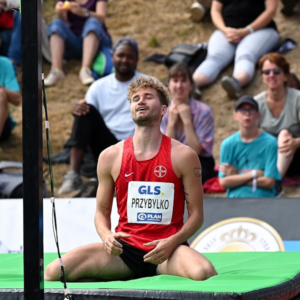 28.08.2022, Leichtathletik-Leverkusen
Hochsprung
Przybylko (gerisdsen)
Foto: uli Herhaus