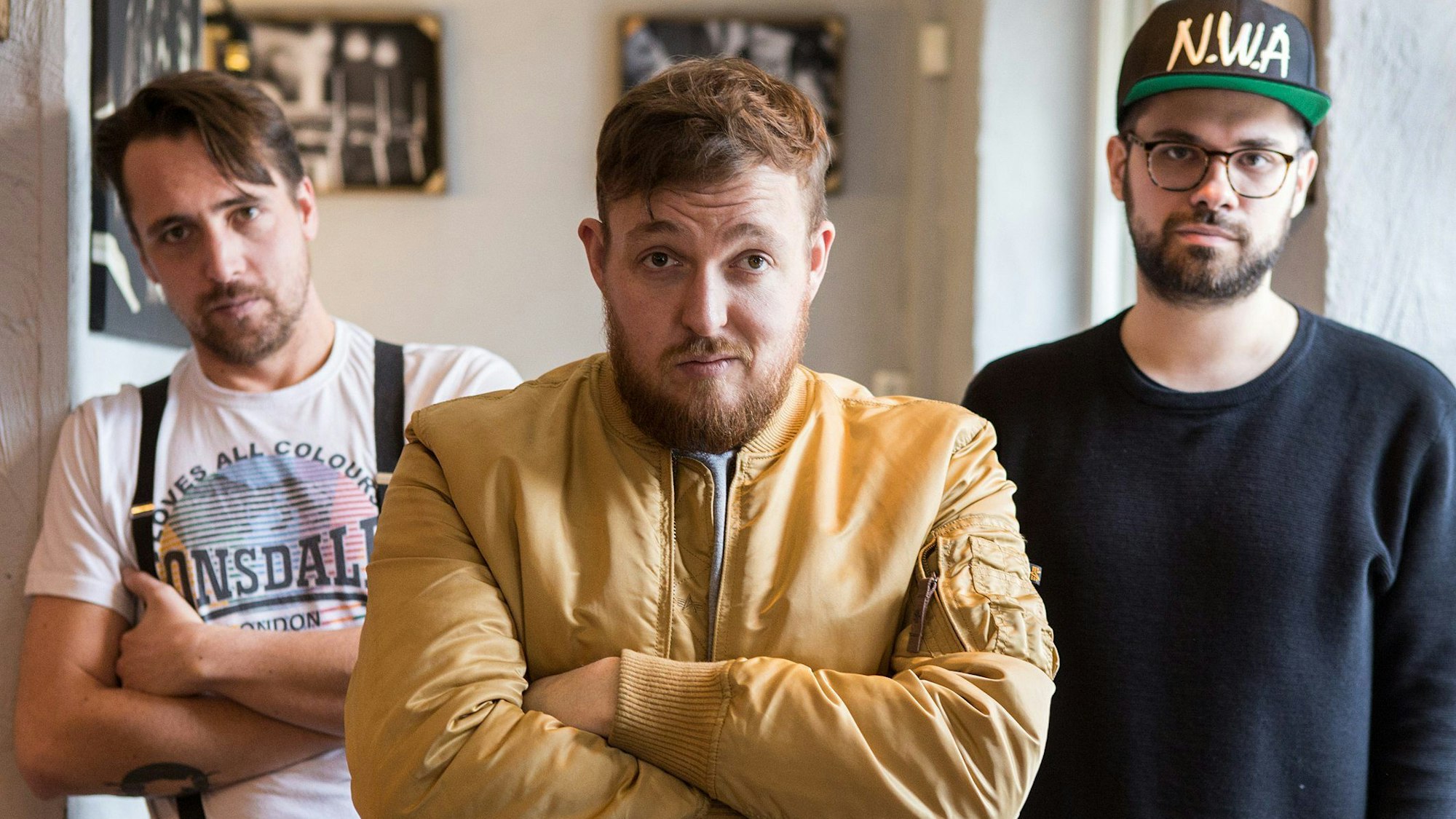 Die Rapper der Antilopen Gang: Danger Dan, Panik Panzer und Koljah (Archivbild)