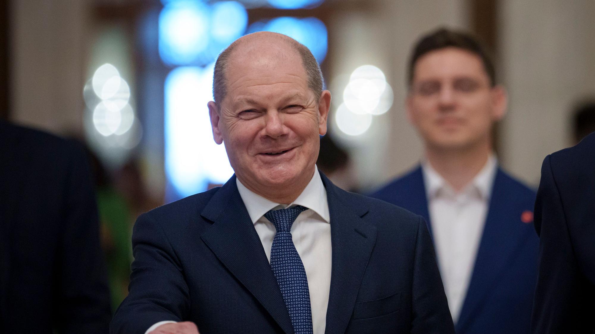 Bundeskanzler Olaf Scholz ist mit seinem Team nun bei Tiktok aktiv. Zunächst gab es Bedenken, ob Politiker beim chinesischen Netzwerk aktiv sein sollten. (Archivbild)