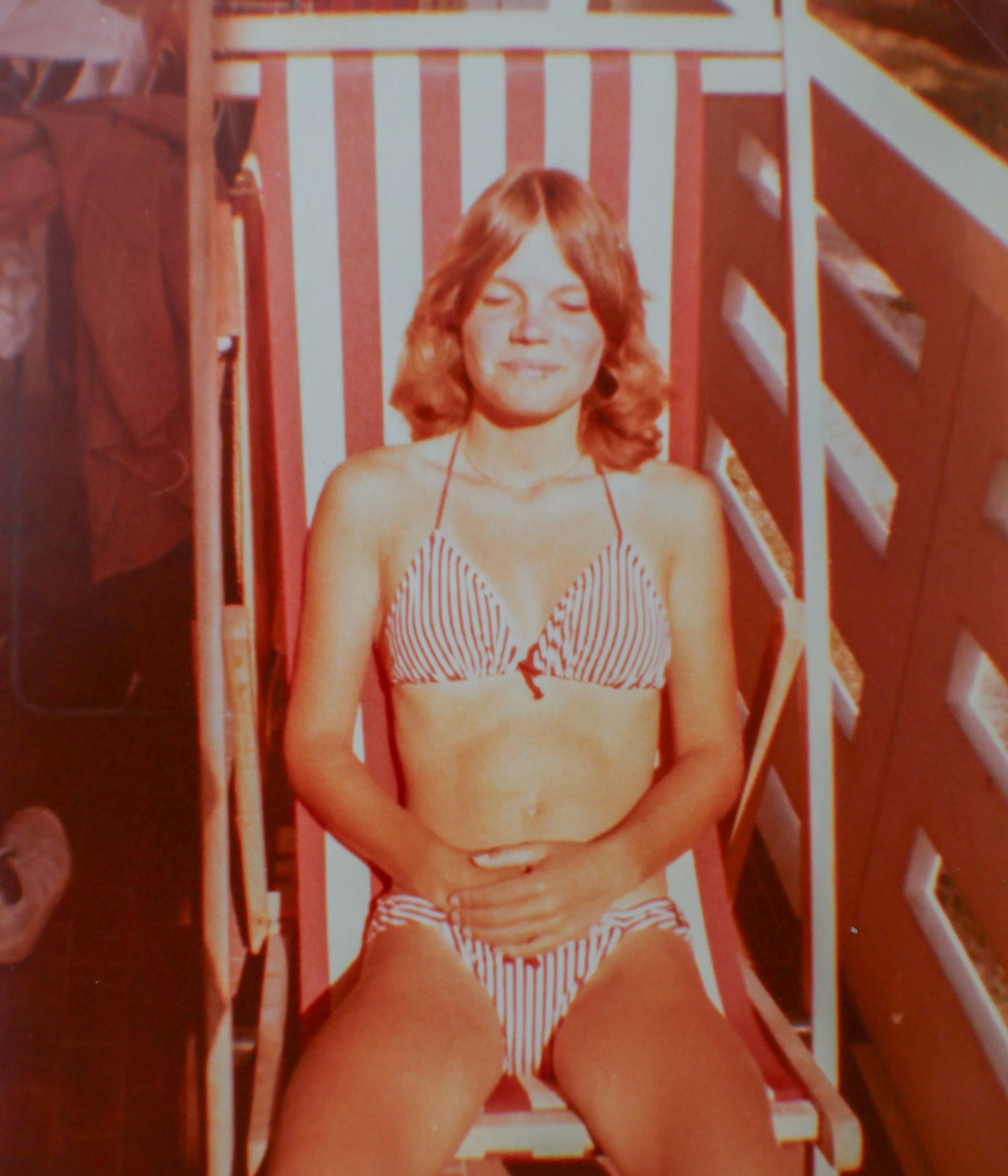 Melanie F. als Jugendliche im Urlaub in Italien.
