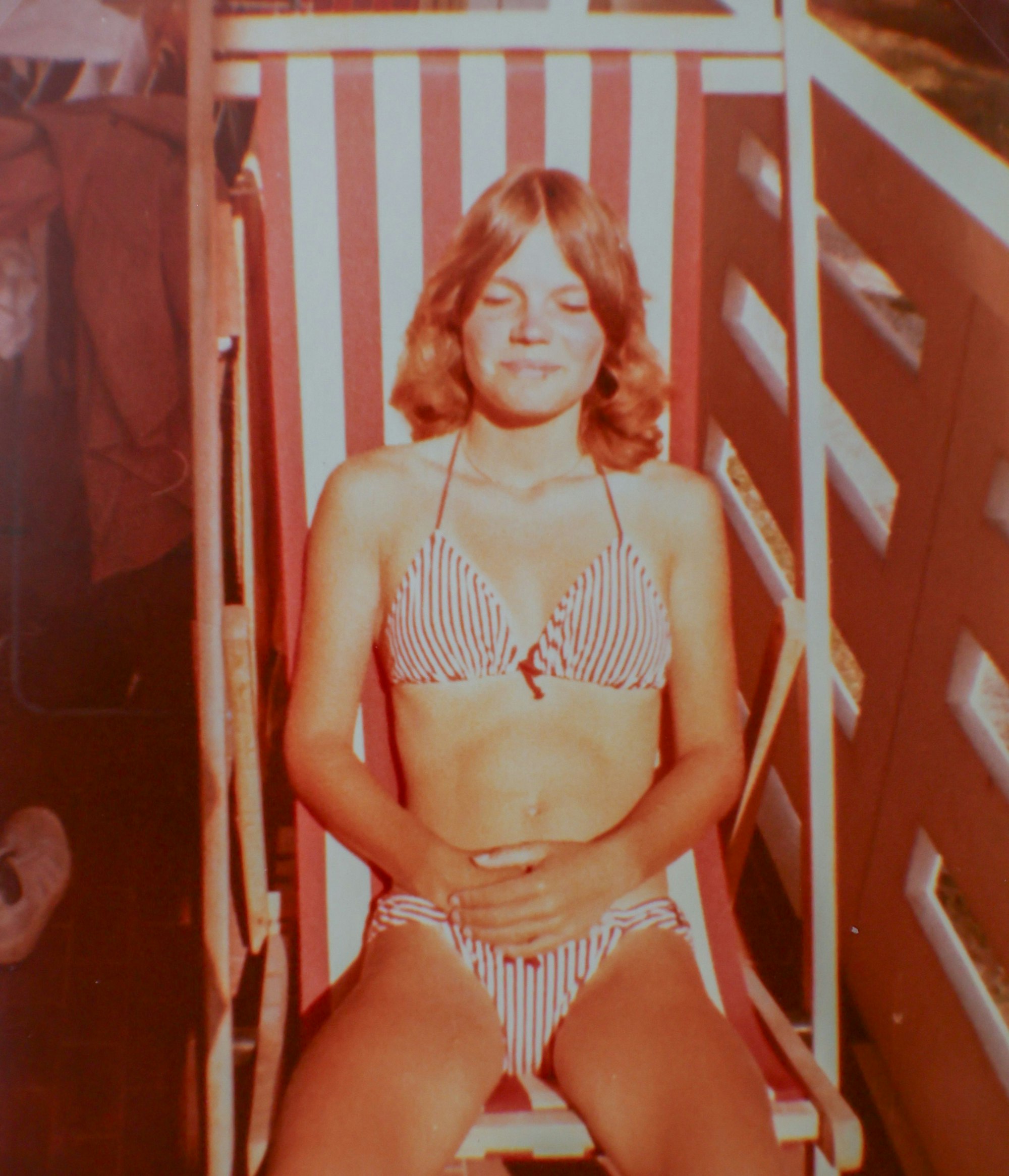 Melanie F. als Jugendliche im Urlaub in Italien.