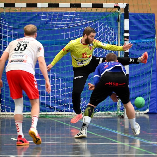 06.04.2024, Handball-Longericher SC-Hanau
TW: Valentin Inzenhofer (Longerich)
Foto: Uli Herhaus