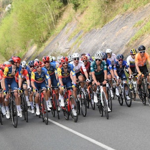 Die 4. Etappe der Baskenland-Rundfahrt von Etxarri Aranatz nach Legutio am Donnerstag (4. April).