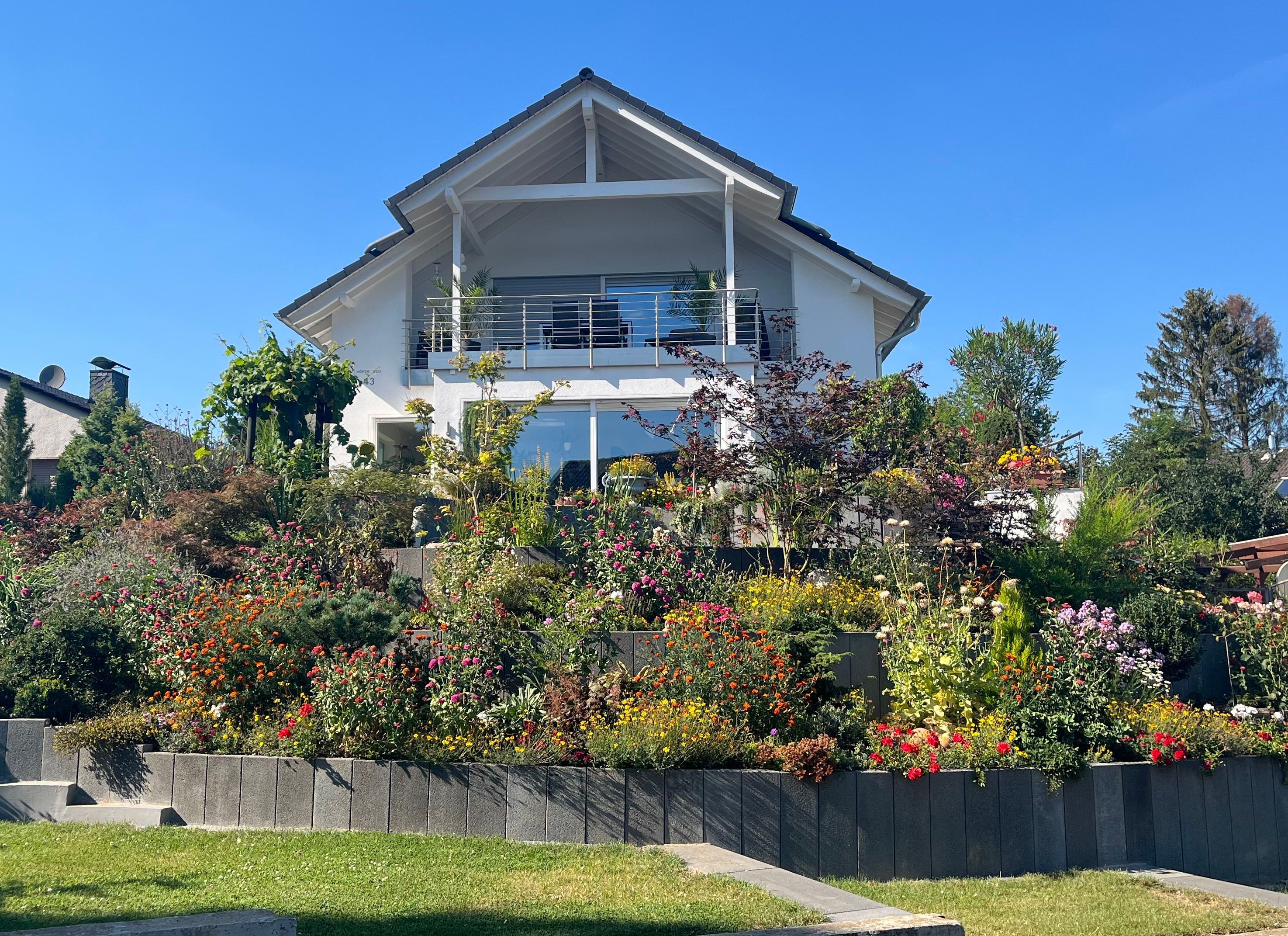 Dartpfeil Steinbüchel, schöner Garten