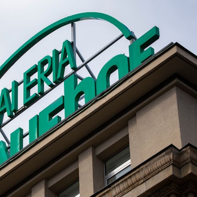 Das Logo einer Kaufhof-Filiale.