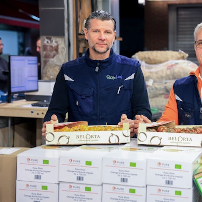 Daniel Kacprzak und Norbert Heep sind Händler am Kölner Großmarkt.