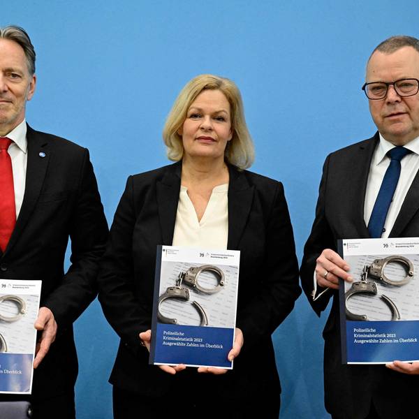 Bundesinnenministerin Nancy Faeser (SPD) hat am Dienstag die Kriminalstatistik der Polizei vorgestellt.
