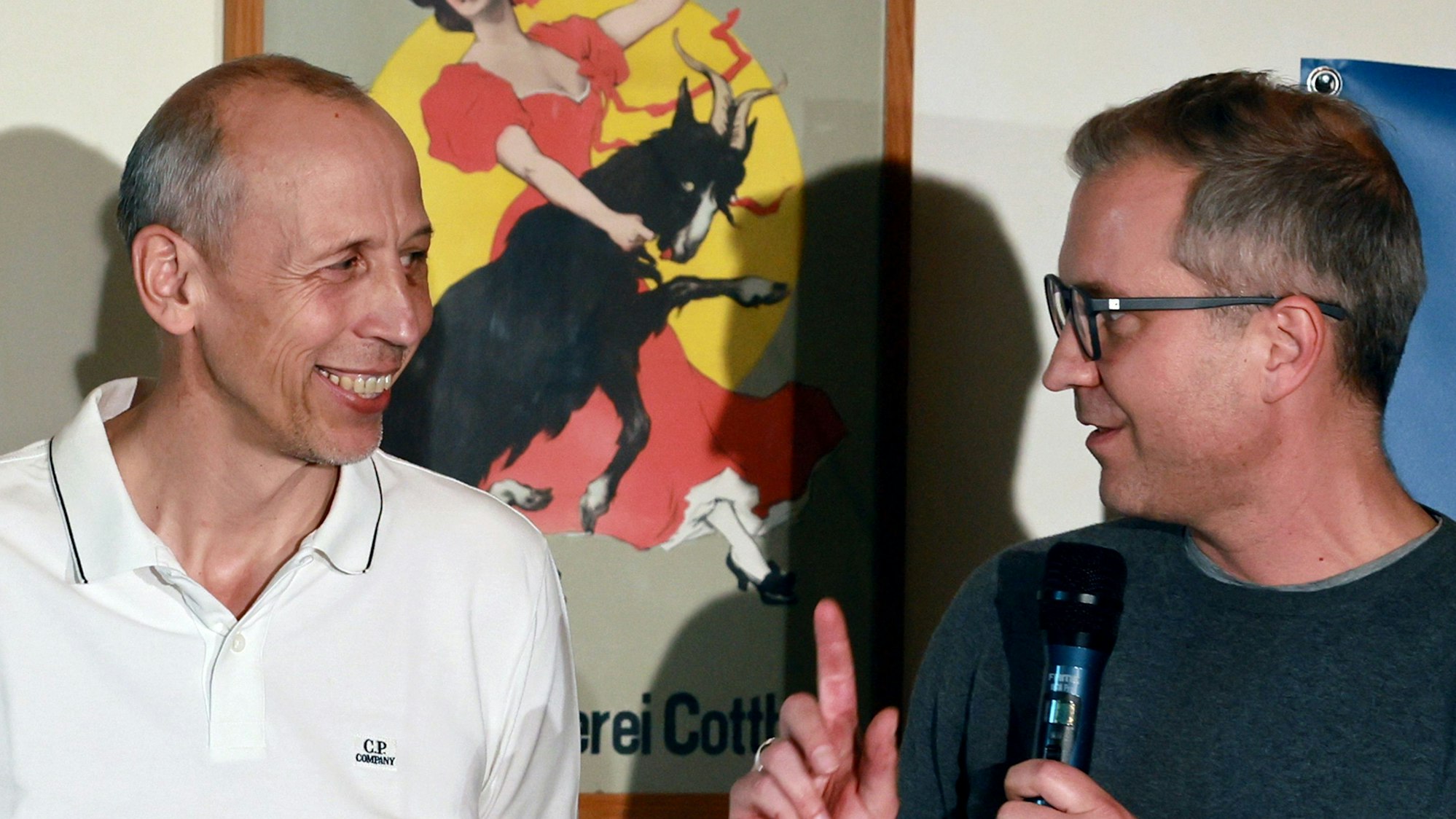 KStA-Sportchef Christian Löer im Gespräch mit FC-Legende Matthias Scherz.