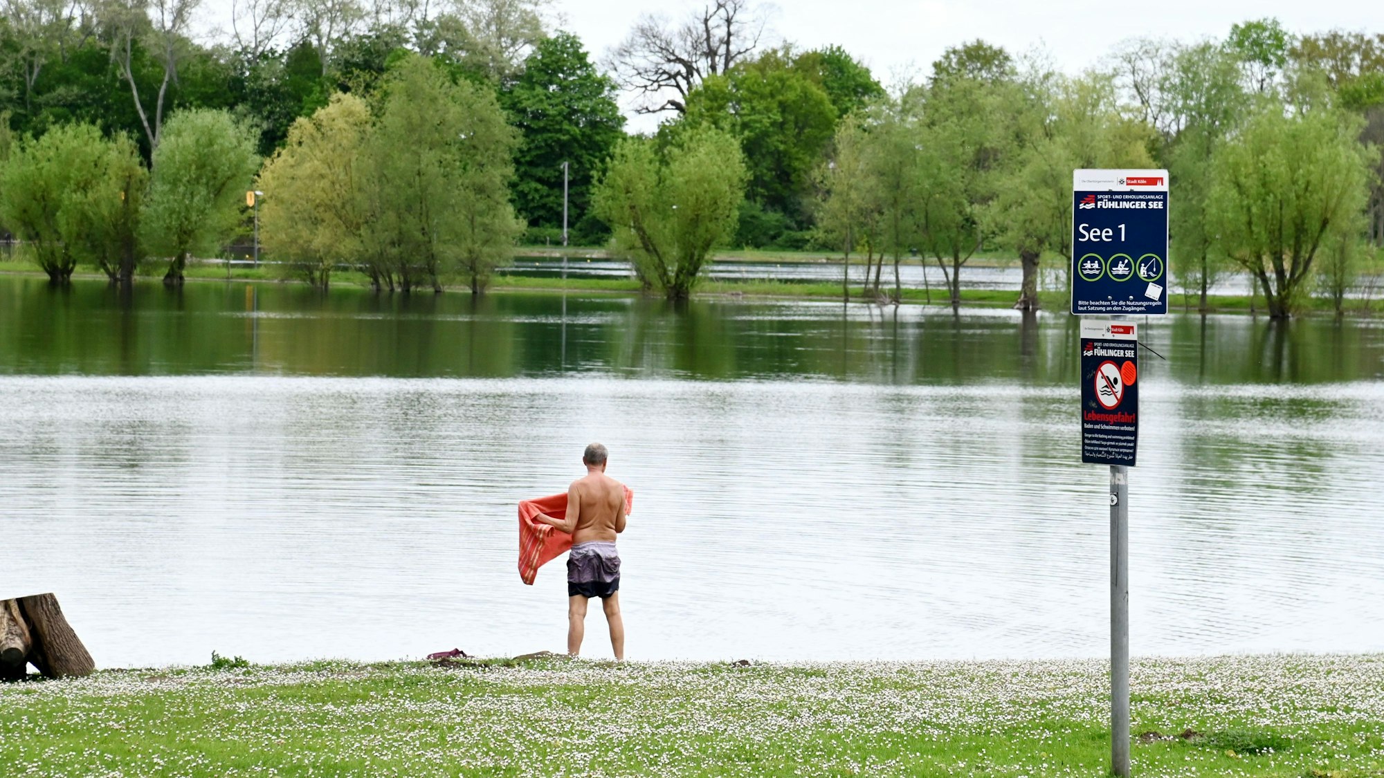 An dieser Stelle von See 1 ist das Baden ab Mai erlaubt: Ein Novum.
