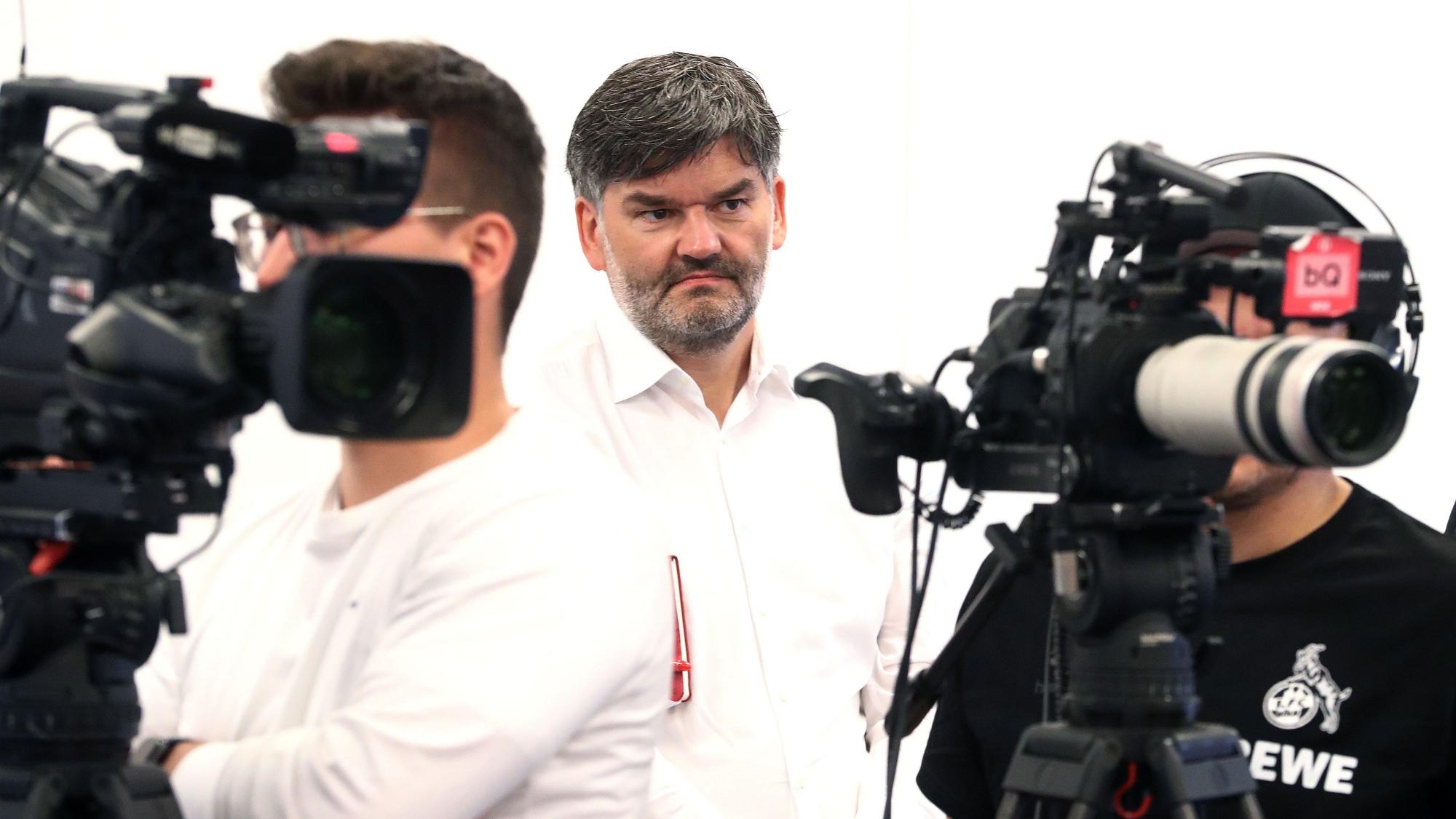1. FC Köln, Pressekonferenz, Michael Rudolph (1. FC Köln), 27.06.2022, Bild: Herbert Bucco