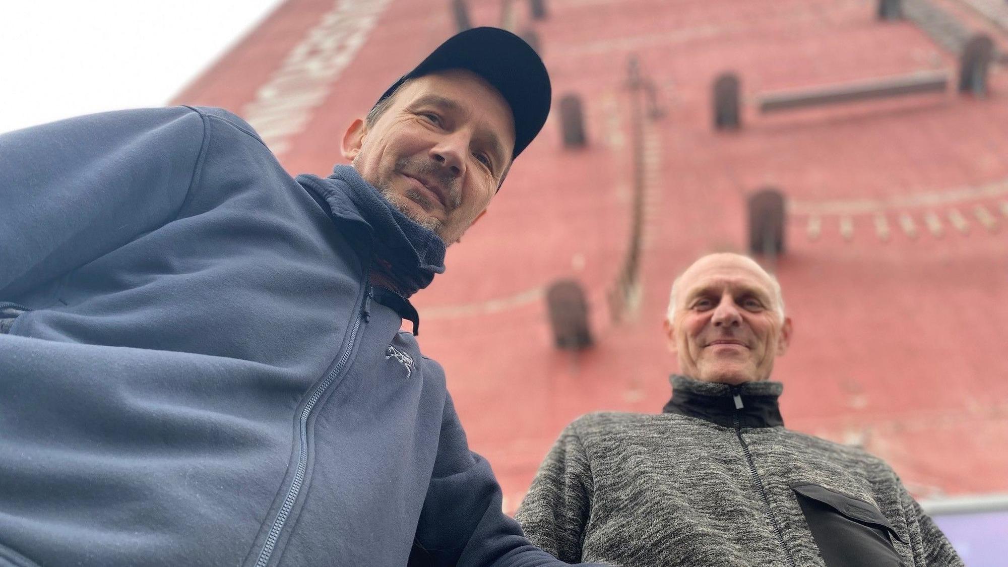 Zu sehen sind Achim Heymann (r.) und Raimund Bechtloff.