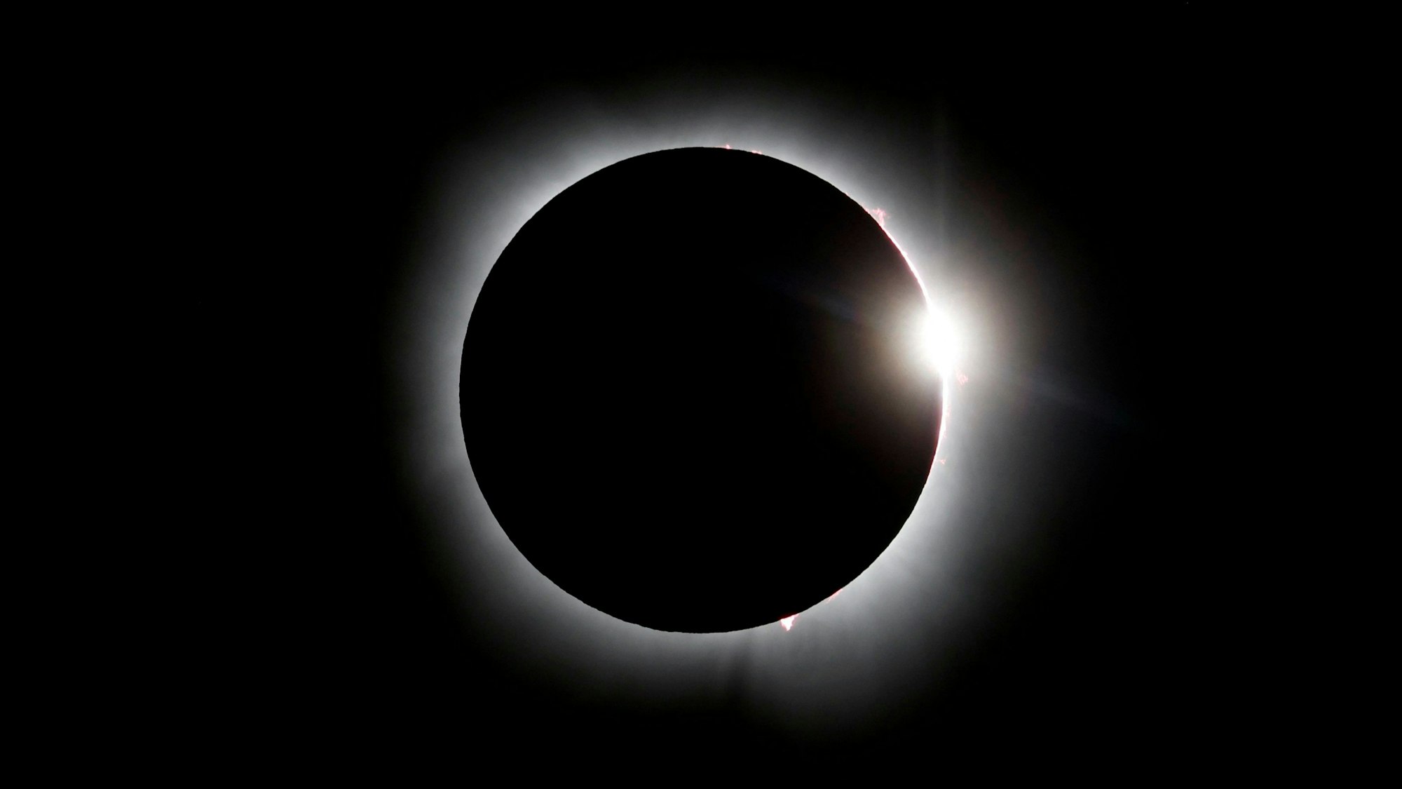 Sonnenfinsternis am 8. April 2024.