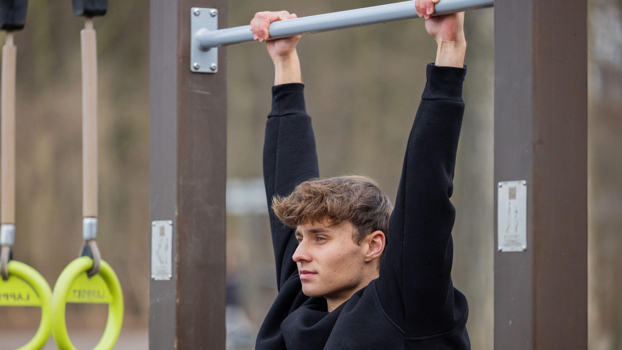 Jamie Williams trainiert im Stadtwald.
