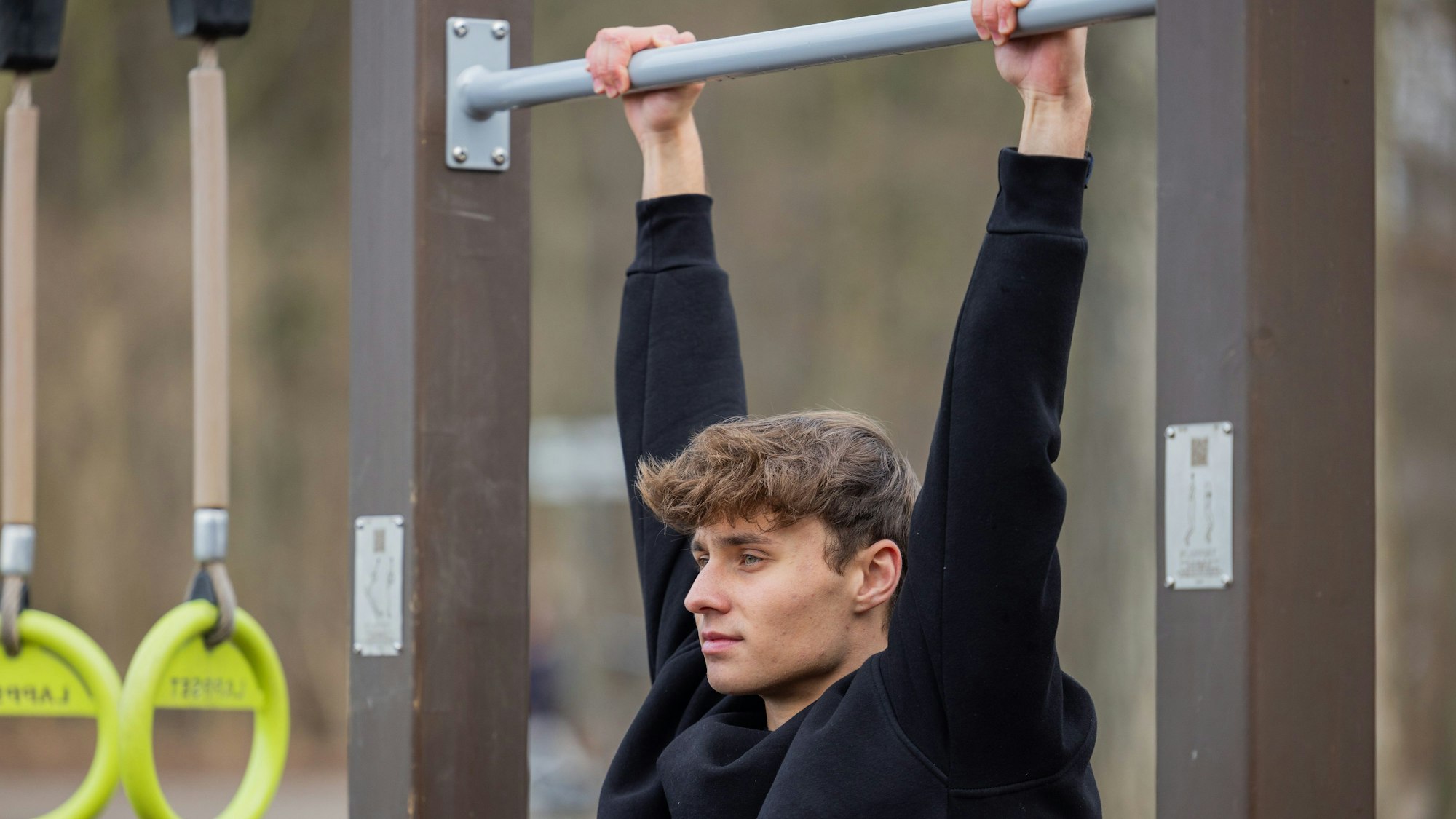 Jamie Williams trainiert im Stadtwald.