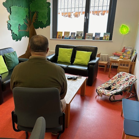 Blick in das Familienzimmer der Justizvollzugsanstalt Willich