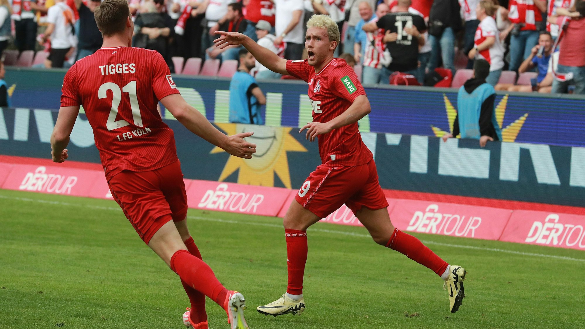 Luca Waldschmidt traf gegen Bochum in der Nachspielzeit zum 2:1 und rettete damit die Kölner Hoffnungen auf den Klassenerhalt.