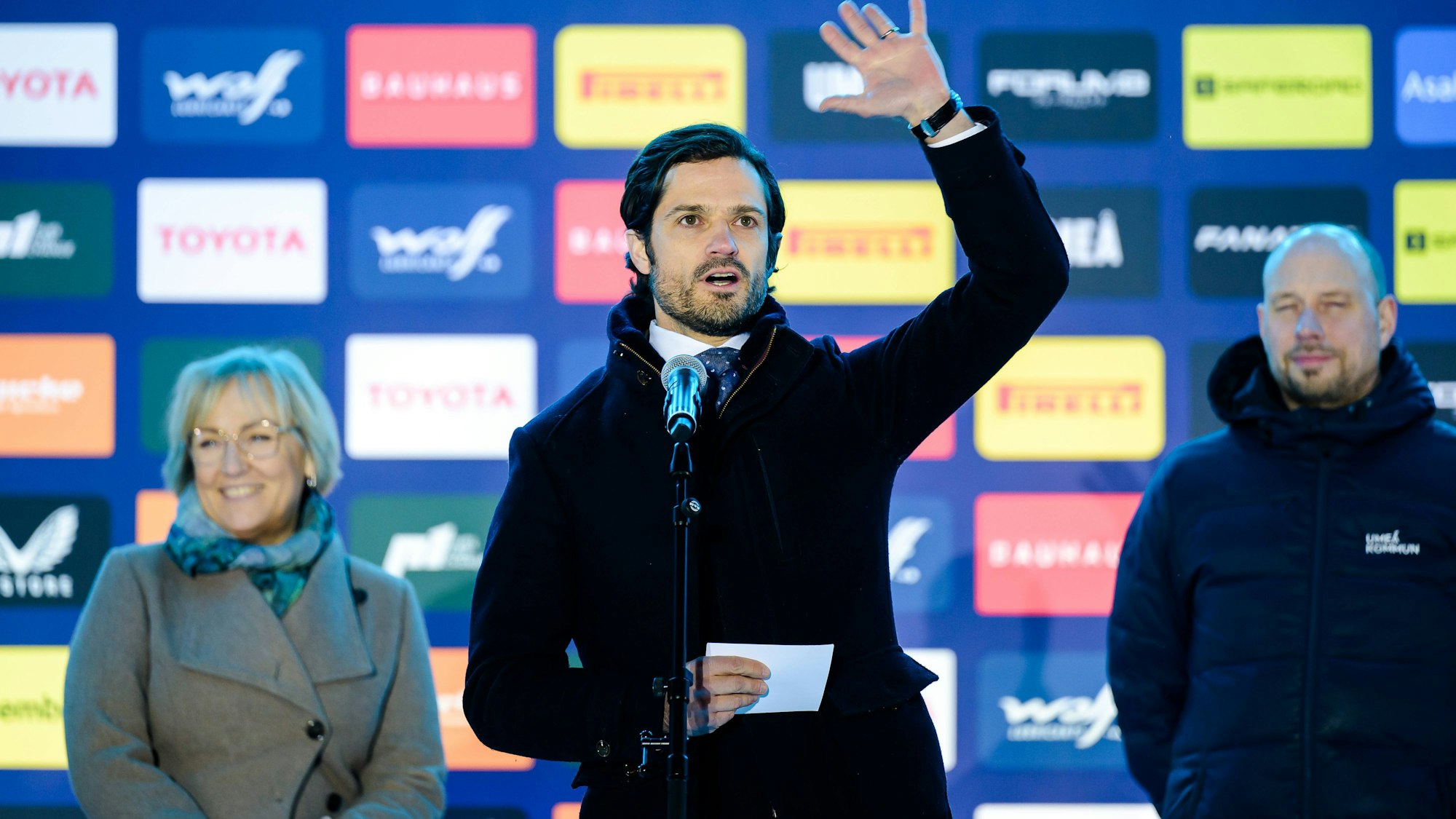 Prinz Carl Philip von Schweden bei einem Sportevent im Februar 2024.