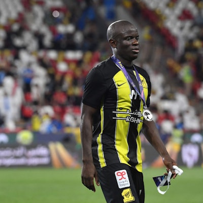 Karim Benzema und N'Golo Kante vom FC Ittihad