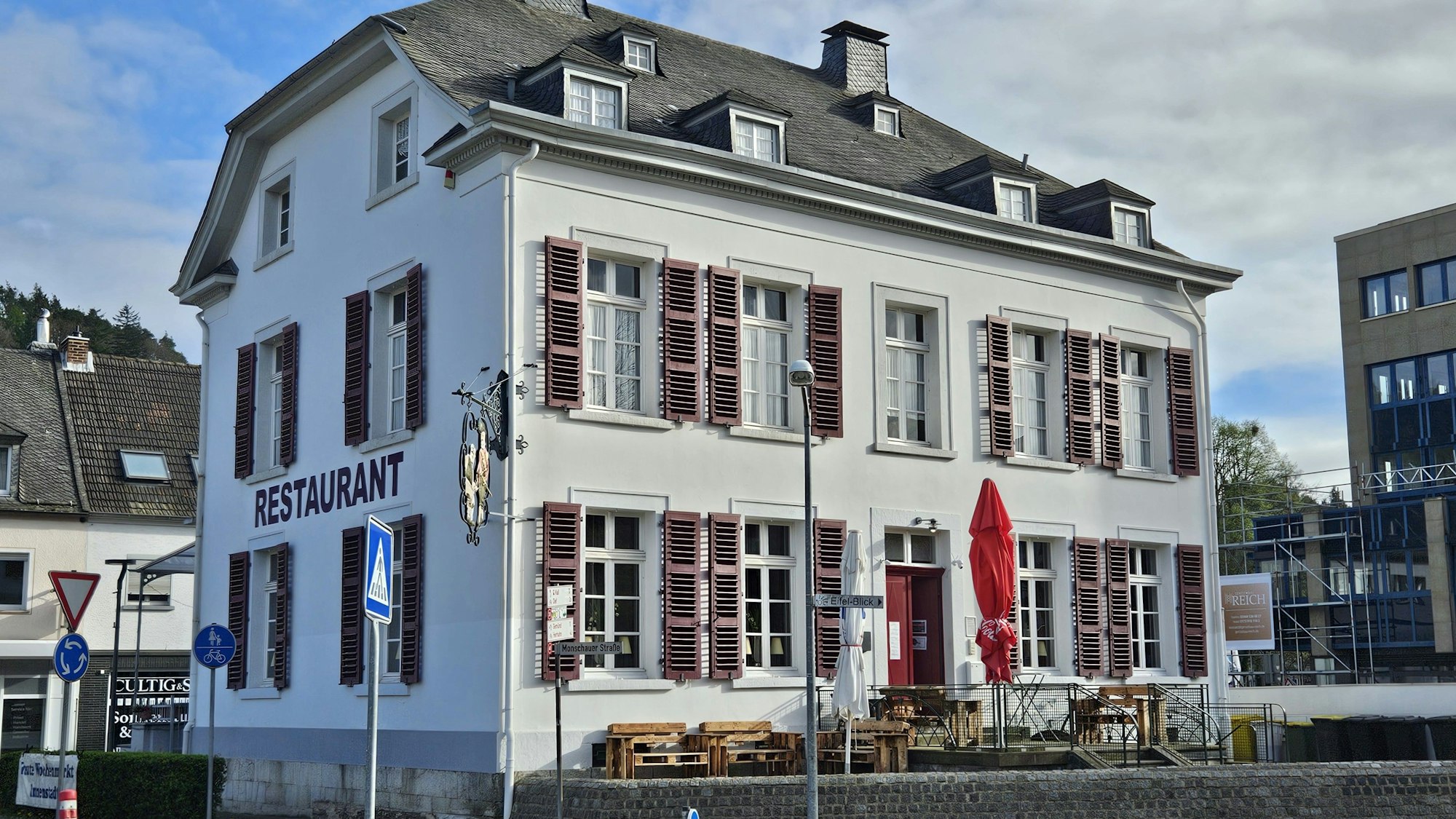 Blick auf die ehemalige Rentei.