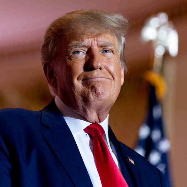 Donald Trump, ehemaliger US-Präsident, spricht in seinem Anwesen Mar-a-Lago. (Archiv)