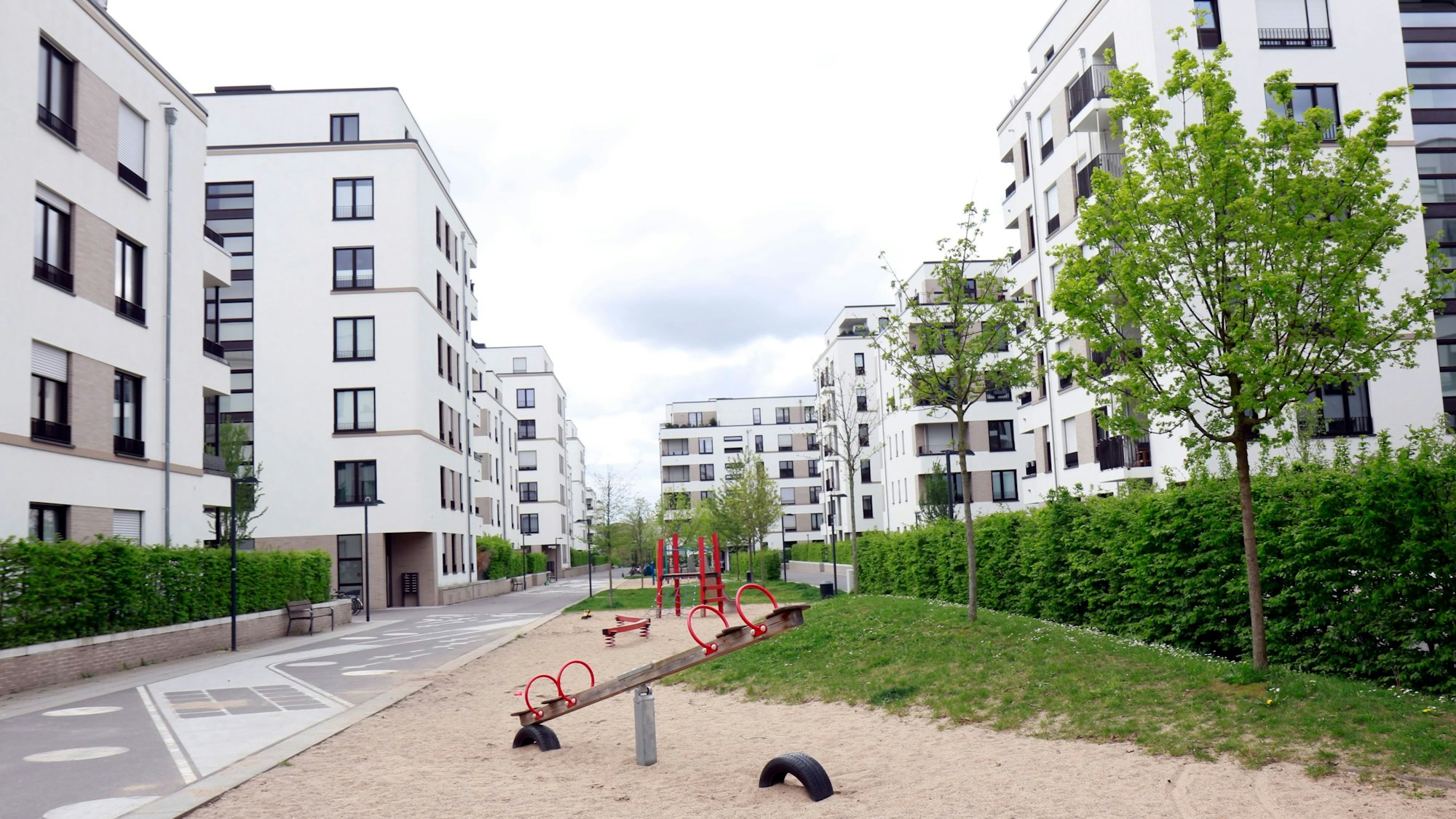 Ansicht des Wohnquartiers Reiterstaffel in Köln-Marienburg.