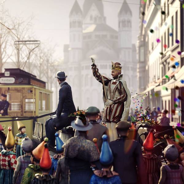 Blick auf den Alter Markt im Jahr 1926 in der virtuellen Zeitreise.