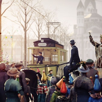 Blick auf den Alter Markt im Jahr 1926 in der virtuellen Zeitreise.