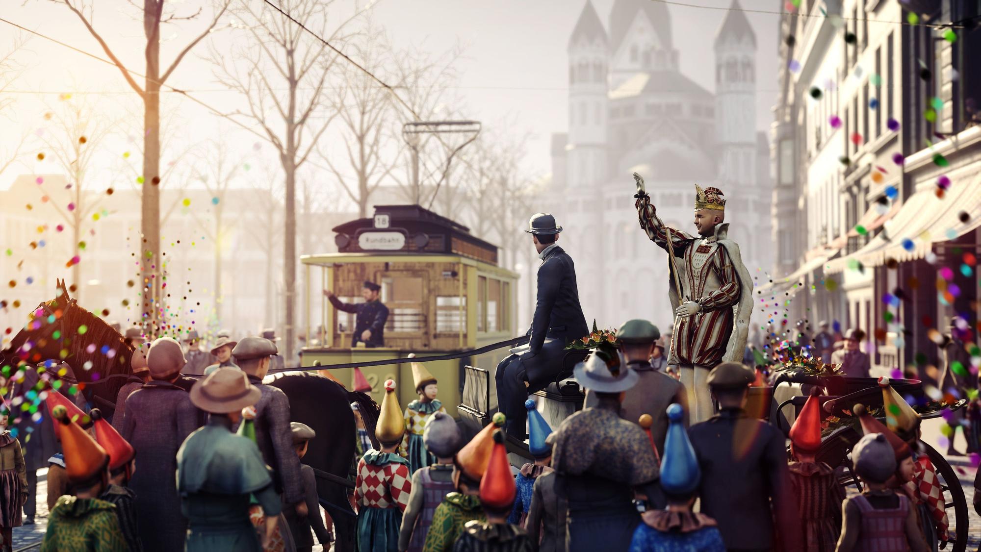 Blick auf den Alter Markt im Jahr 1926 in der virtuellen Zeitreise.