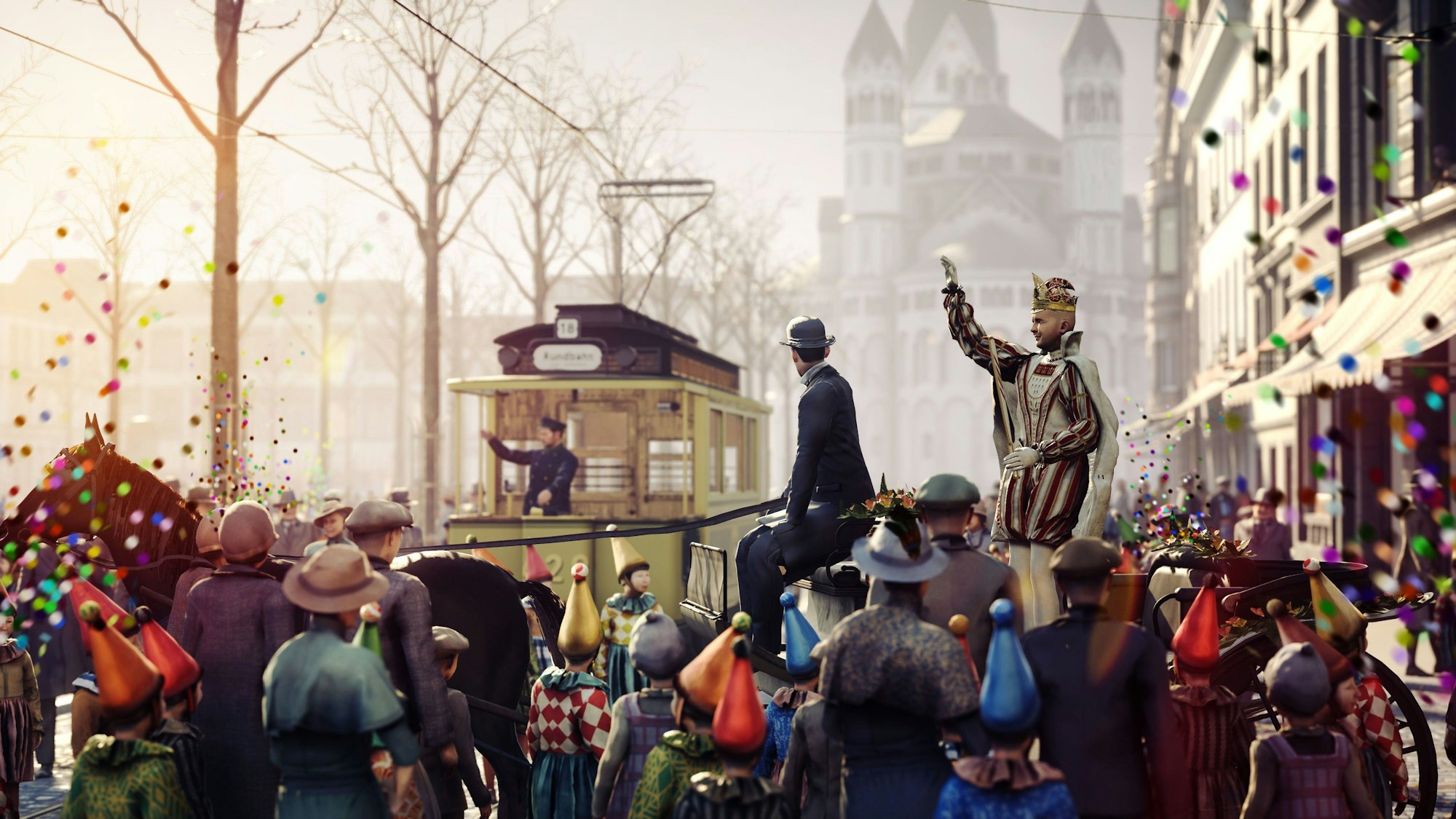 Blick auf den Alter Markt im Jahr 1926 in der virtuellen Zeitreise.