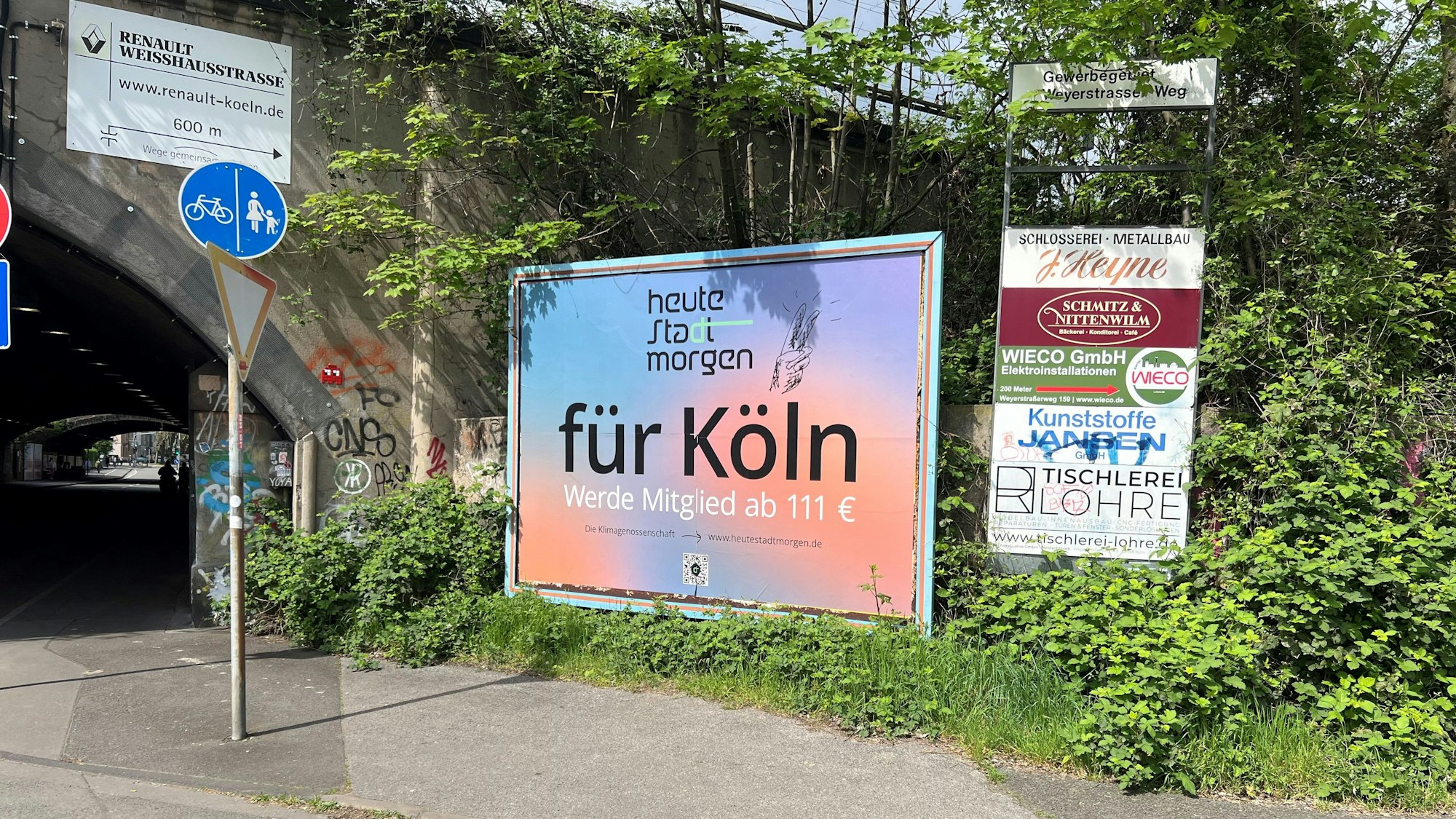 Ein Plakat der Klimagenossenschaft „Heute Stadt Morgen“.