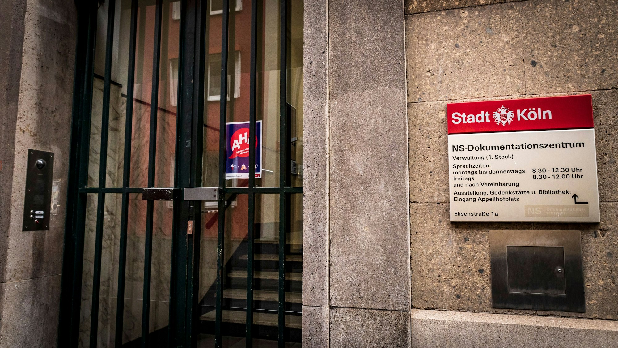 Außenansicht des NS-Dokumentationszentrums der Stadt Köln am Appellhofplatz in der Kölner Innenstadt.