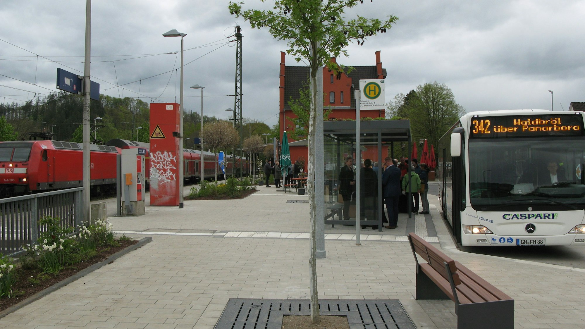 Der Busbahnhof Windeck Schladern