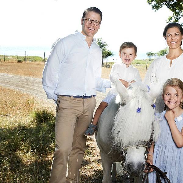 Die schwedische Kronprinzessin-Familie.