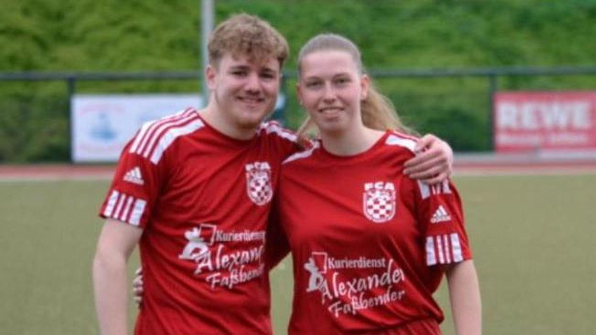 Nach 17 Jahren wieder vereint. Nicolas Hoffmann und seine Cousine Maike Buchmüller.
