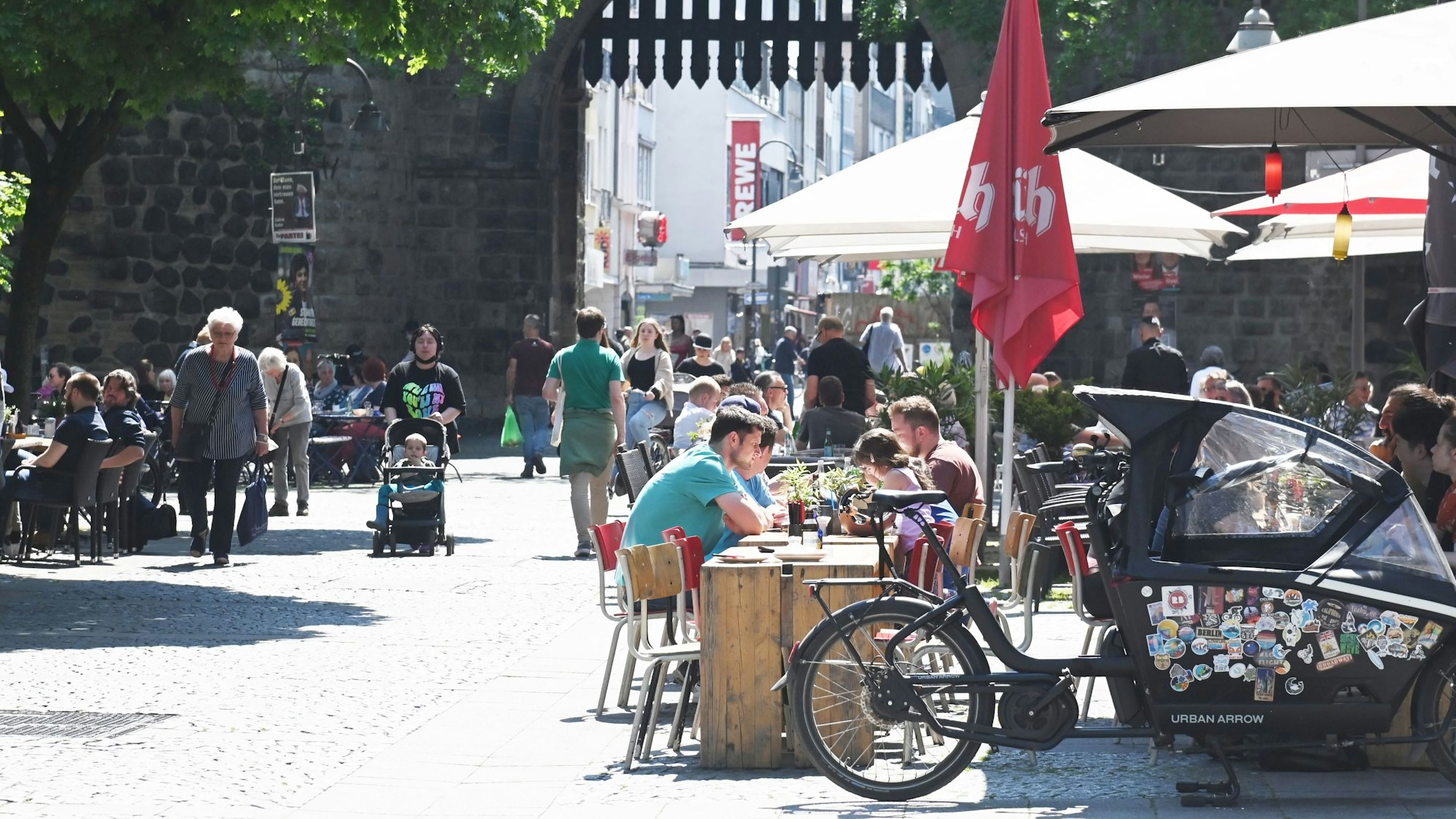 Straßenszene am Eigelstein.
