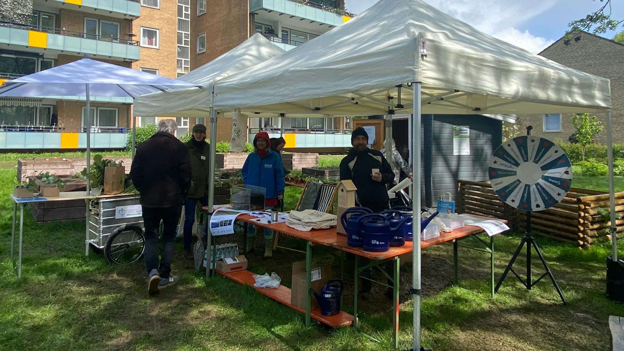 Aktionstag mit Pflanzentauschbörse im Blütenstadtgarten Leichlingen.