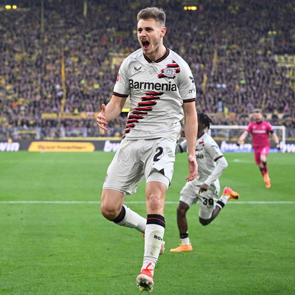 Josip Stanisic erlöste die Werkself in Dortmund.
