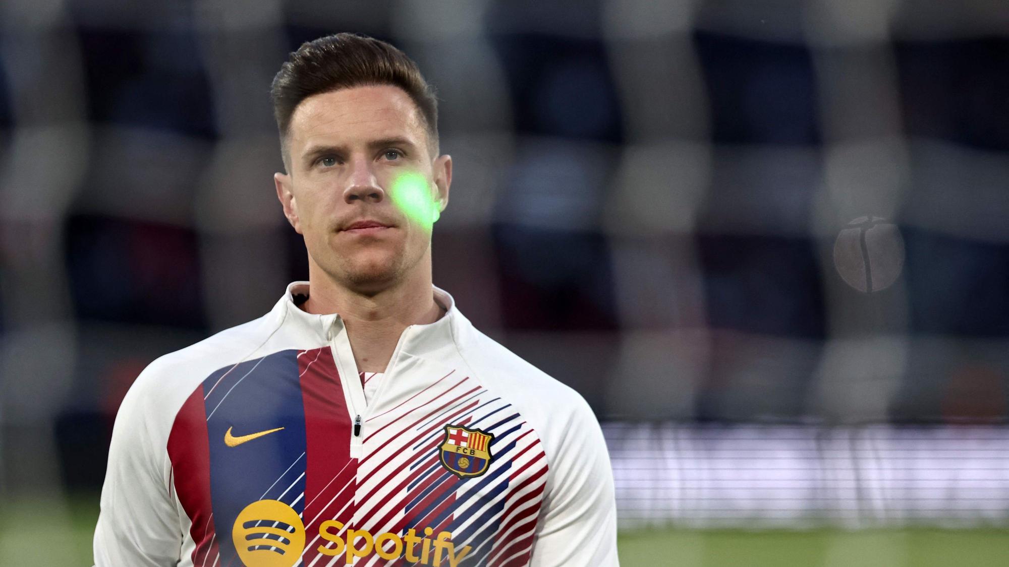Marc-André ter Stegen beim Aufwärmen.