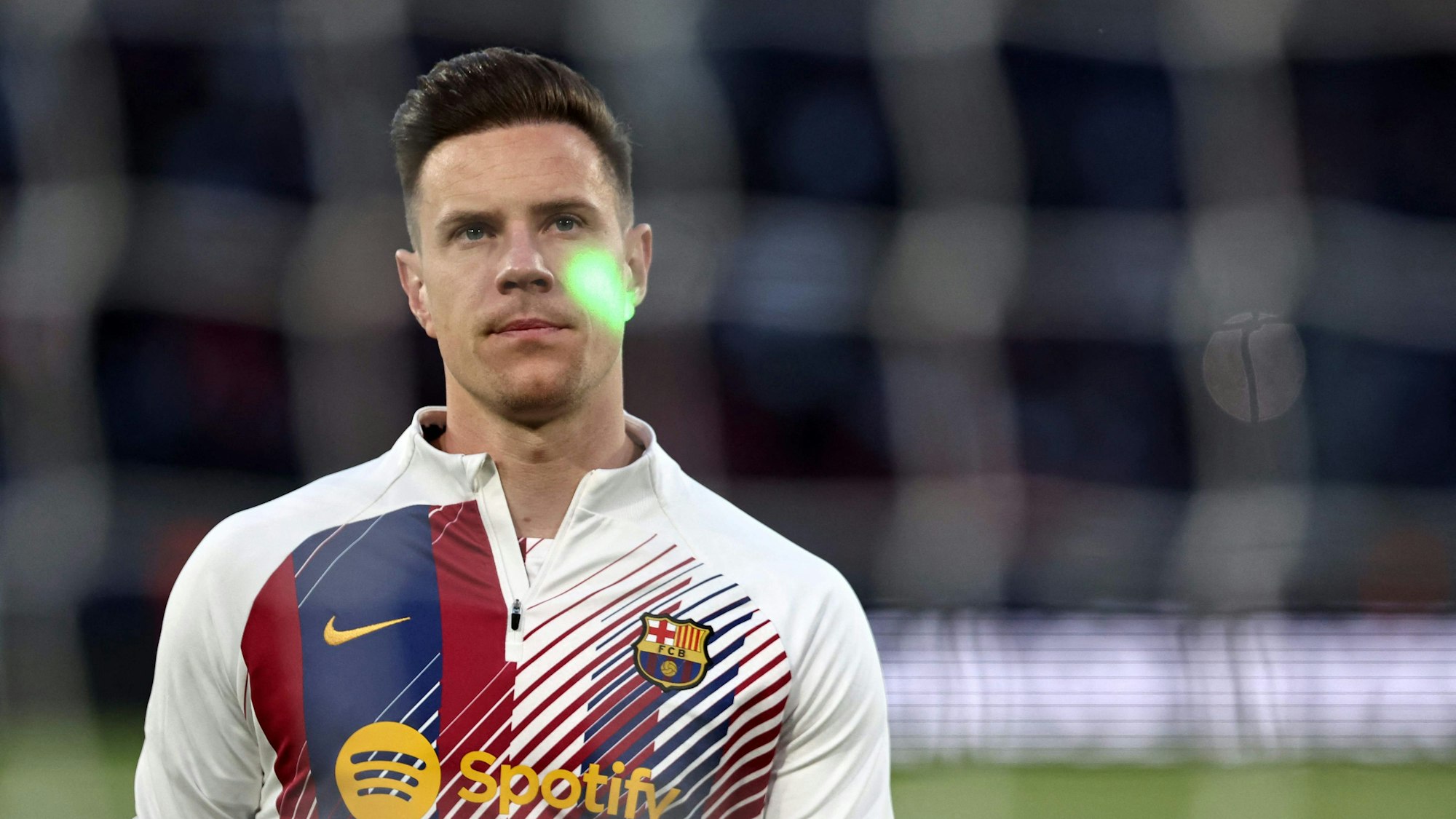 Marc-André ter Stegen beim Aufwärmen.