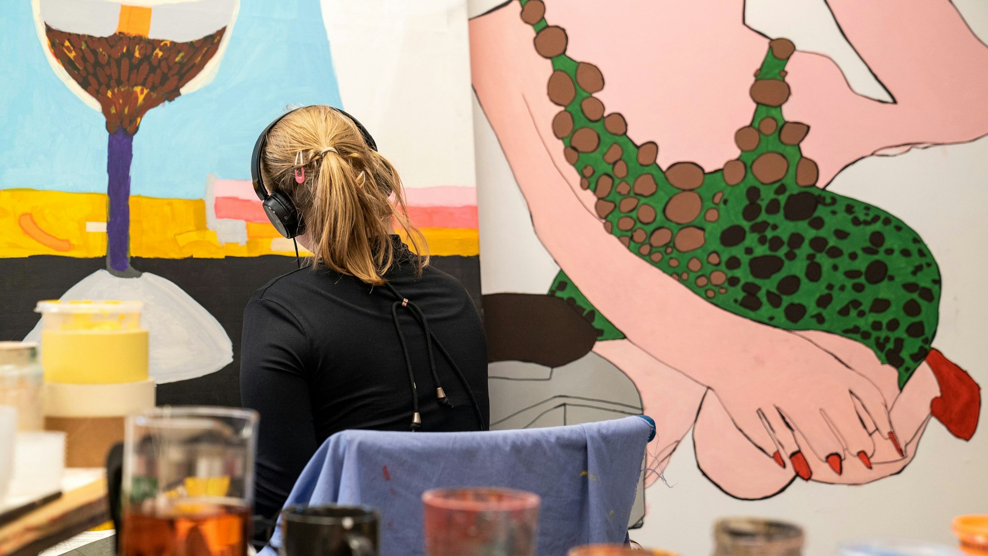 Tina Herchenröther arbeitet im Atelier Goldstein