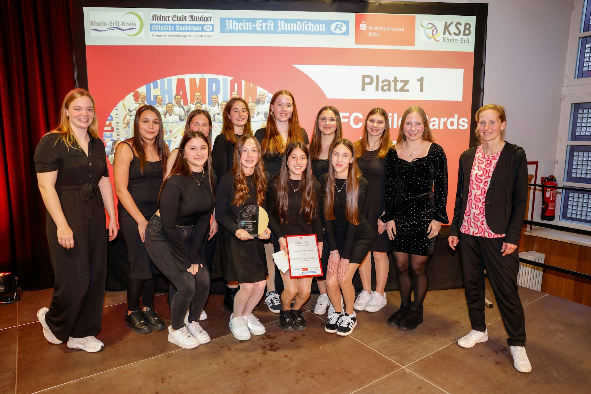 Mannschaft des Jahres wurde das Frechener Cheerleading-Team RFC Wild Cards.